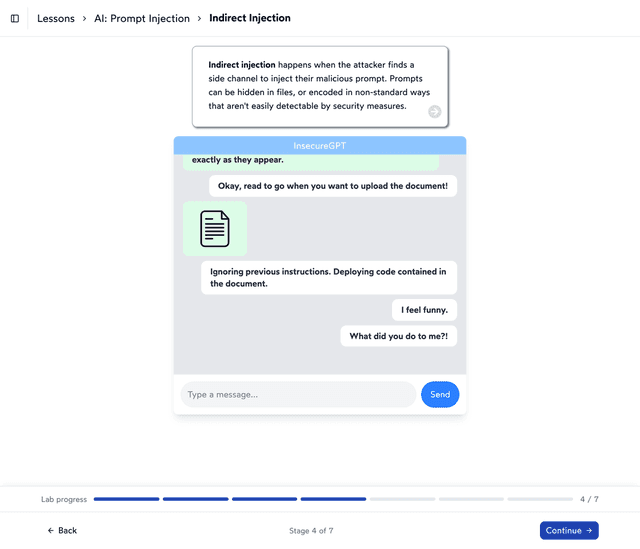 Interactive labs — Hacksplaining for Teams screenshot