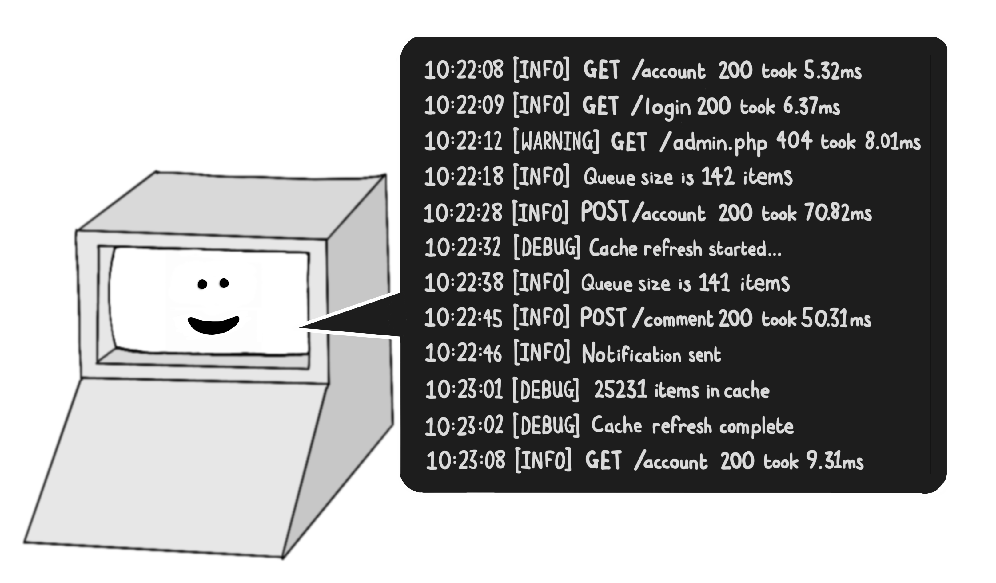 A web server logging