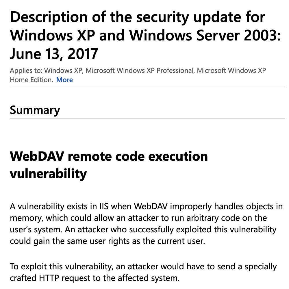 An Apache vulnerability
